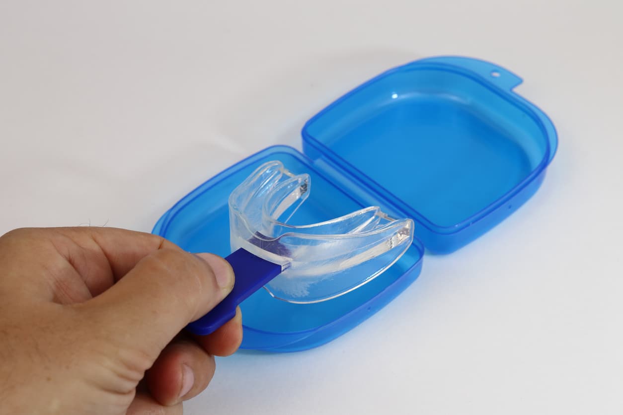 Mouth guard used to help treat sleep apnea