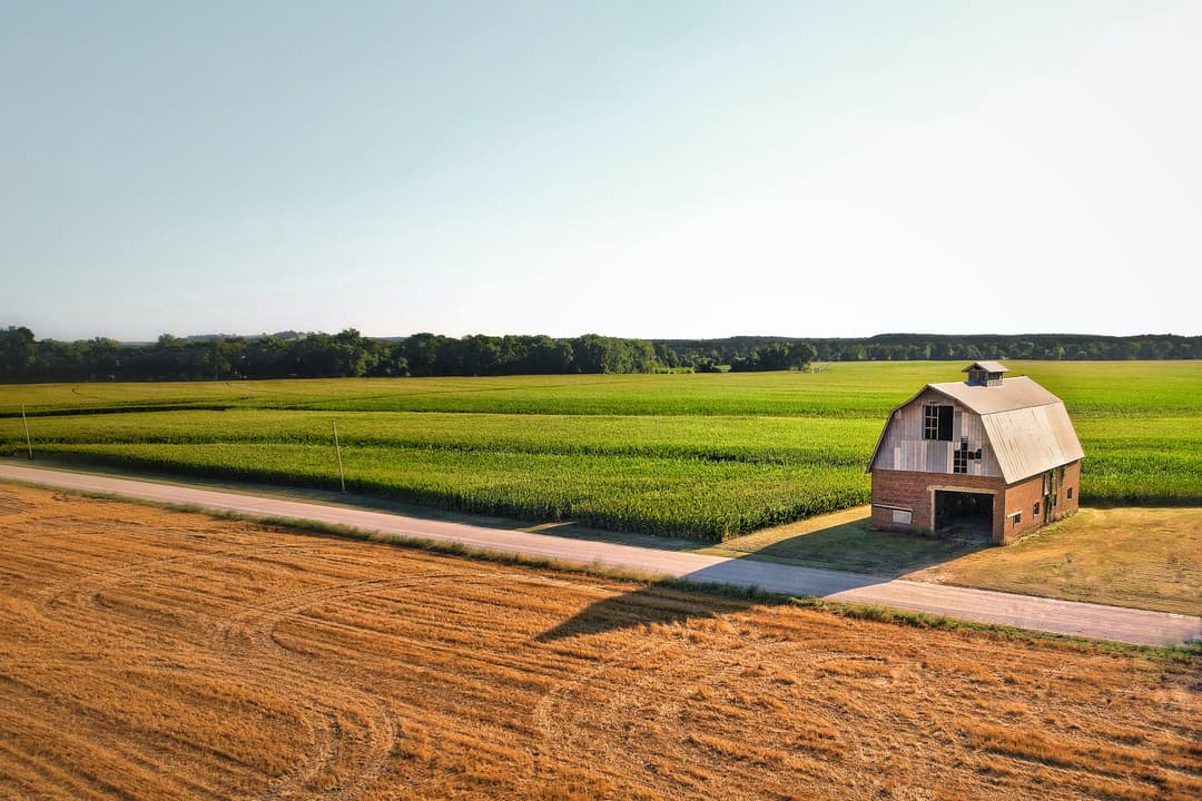 Kansas farm stock photo