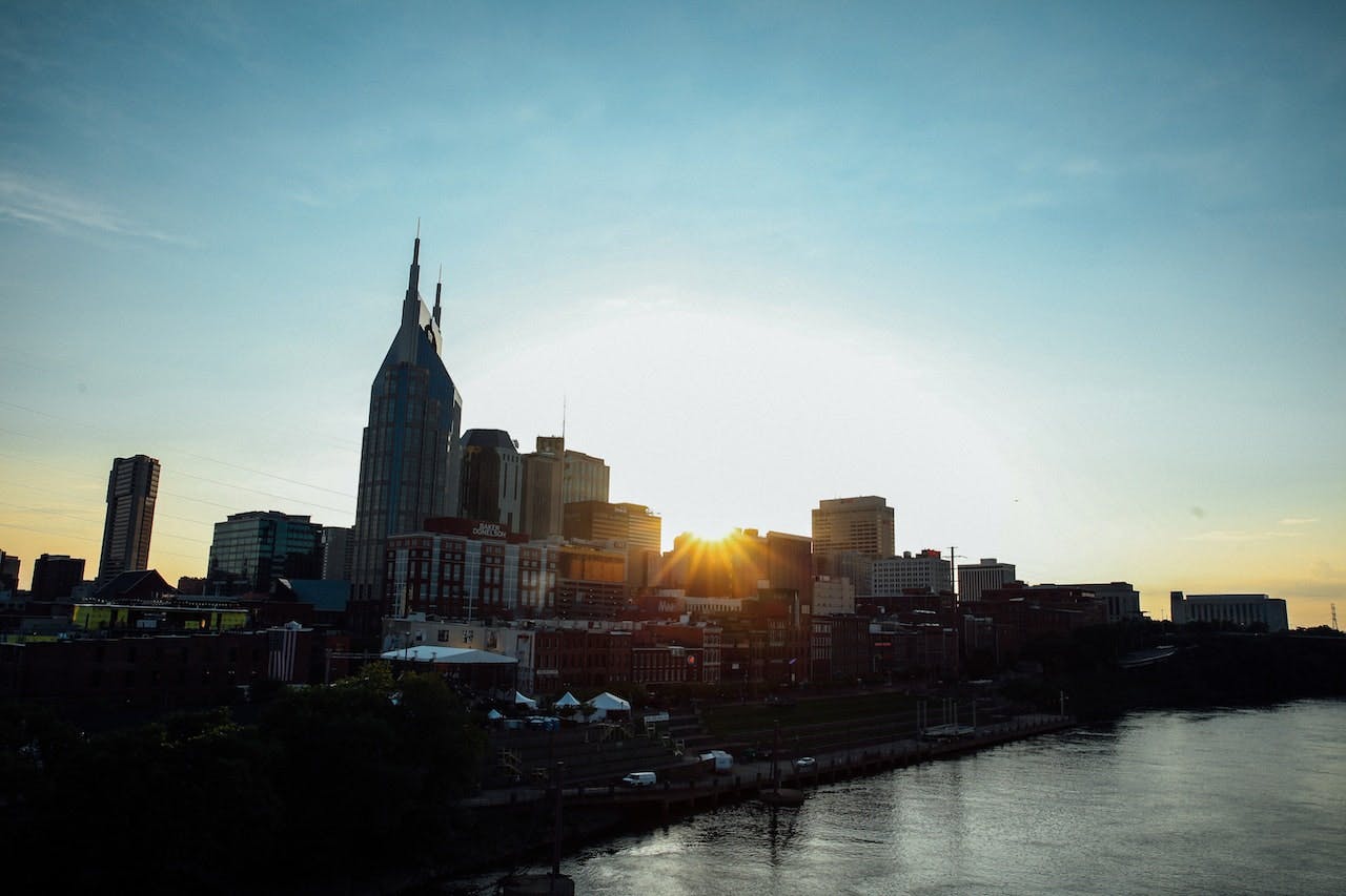 Nashville city skyline stock image