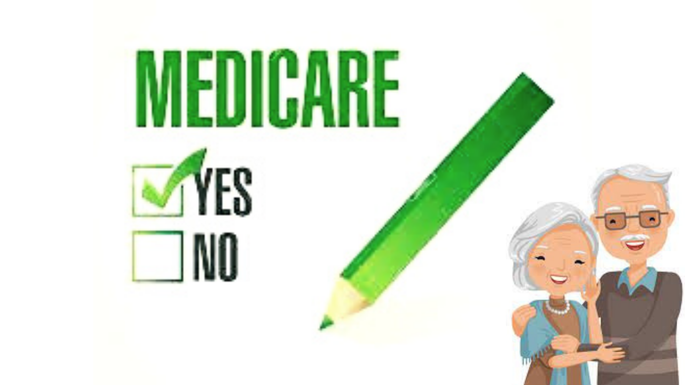 Medicare check yes stock image